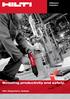 Offshore industry. Boosting productivity and safety. Hilti. Outperform. Outlast.