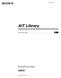 (2) AIT Library. Quick Start Guide Sony Corporation LIB-81