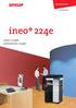 ineo+ 224e colour 22 ppm monochrome 22 ppm