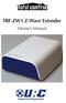 TRF-ZW1 Z-Wave Extender. Owner s Manual