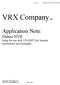 VRX Company. Application Note: Dahua NVR Setup for use with VR100IP Text Inserter Instructions and Examples. Inc.
