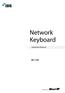 Network Keyboard NK Operation Manual. Powered by