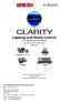 CLARITY. Lighting and Media Control LX-Series & Desktop OPERATOR MANUAL Issue 5.2. Desktop (MAC/PC)