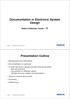 Documentation in Electronic System Design