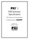 -2 PXI Software Specification