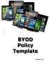 BYOD Policy. Table of Contents