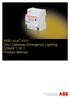 ABB i-bus KNX DALI Gateway Emergency Lighting DGN/S Product Manual