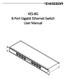XES-8G 8-Port Gigabit Ethernet Switch User Manual