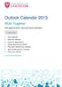 Outlook Calendar 2013
