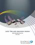 LuxCis fiber optic interconnect solutions. ARINC 801, EN F725 Series