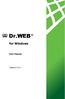 Dr.WEB. for Windows. User Manual. Version 5.0.1