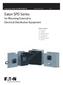 Eaton SPD Series. for Mounting External to Electrical Distribution Equipment. Instruction Manual IM E Effective March 2014 Rev.