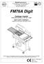 FM76A Digit. Catalogo ricambi. ( Valido dalla matricola nr del ) Spare parts catalogue. ( Valid from serial number 2487 dated 11.