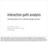 interaction path analysis