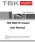 TBK NEO PC Viewer User Manual