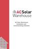 AC Solar Warehouse Installation and Commissioning Checklist