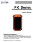 PK Series. User s Manual. Handheld Thermal Tablet