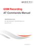 GSM Recording AT Commands Manual