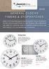 GENERAL CLOCKS TIMERS & STOPWATCHES