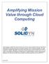 Amplifying Mission Value through Cloud Computing