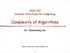 Complexity of Algorithms