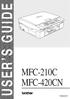 USER S GUIDE MFC-210C MFC-420CN. Version B