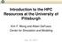 Introduction to the HPC Resources at the University of Pittsburgh