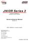 JNIOR Series 3. Serial-to-Ethernet Manual. A Network I/O Resource Utilizing the JAVA Platform. Release 3.0. NOTE: JNIOR OS 3.1 or greater required