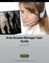 Area Access Manager User Guide