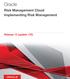 Oracle. Risk Management Cloud Implementing Risk Management. Release 13 (update 17D)