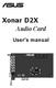 Xonar D2X. Audio Card. User s manual