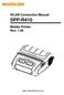 WLAN Connection Manual SPP-R410. Mobile Printer Rev