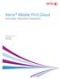Xerox Mobile Print Cloud Information Assurance Disclosure. Software Version 3.1 March P03595