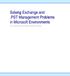 Solving Exchange and.pst Management Problems in Microsoft Environments An Osterman Research White Paper