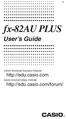 fx-82au PLUS User s Guide