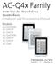 AC-Q4x Family Anti-Vandal Standalone Controllers Installation and Programming Manual