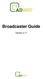 Broadcaster Guide. Version 2.11