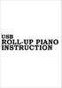 USB ROLL-UP PIANO INSTRUCTION
