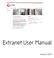 Extranet User Manual January 2009