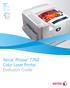 Phaser 7760 Tabloid-size Color Laser Printer. Xerox Phaser 7760 Color Laser Printer Evaluator Guide