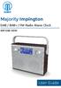 Majority Impington. DAB / BAB+ / FM Radio Alarm Clock IMP-DAB-WDM. User Guide