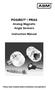 POSIROT / PRAS. Analog Magnetic Angle Sensors. Instruction Manual. Please read carefully before installation and operation!