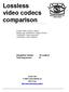 Lossless video codecs comparison