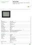 XBTGT4340 advanced touchscreen panel x2 40 pixels QVGA - 7.5 - 24 V