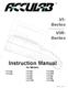 VI- Series VIR- Series. Instruction Manual. for Models: VI-1mg VI-200 VI-2400 VI-3mg VI-350 VI Rev. B