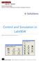 Control and Simulation in. LabVIEW