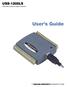 USB-1208LS USB-based Analog and Digital I/O Module User's Guide