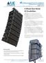 VUE al-4 Subcompact Line Array System -4 Acoustic Element & V4 Systems Engine Specification Sheet A Whole New World Of Possibilities lim Da ina