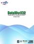 Product Brief for DataWorX 32 V9.3 October 2013