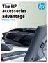 HP accessories brochure. The HP accessories advantage Productivity on the go